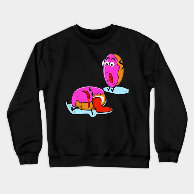 Funny Donut Crewneck Sweatshirt by Nifty T Shirts